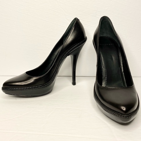 Givenchy Patent/Leather Platform Zipper Pumps - Picture 2 of 9
